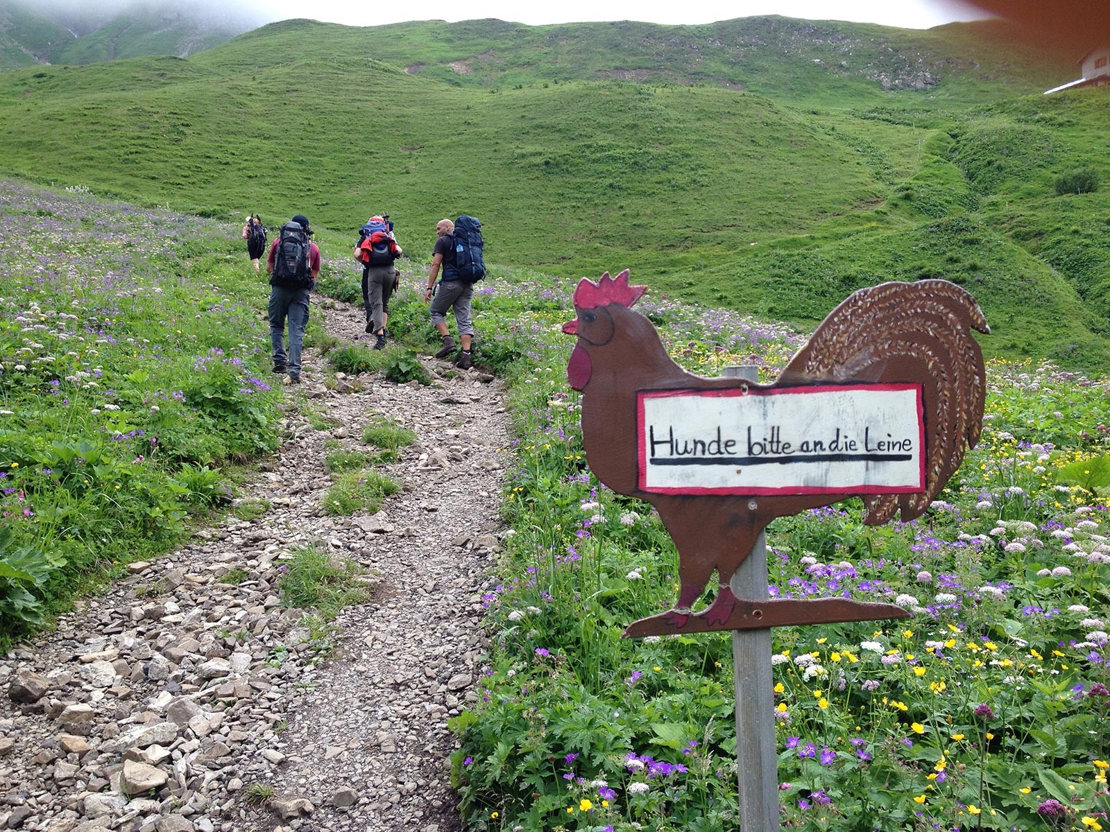 Kurz vor der Kemptener Hütte