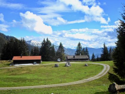 Das Almgelände der Schoenfeldhuette