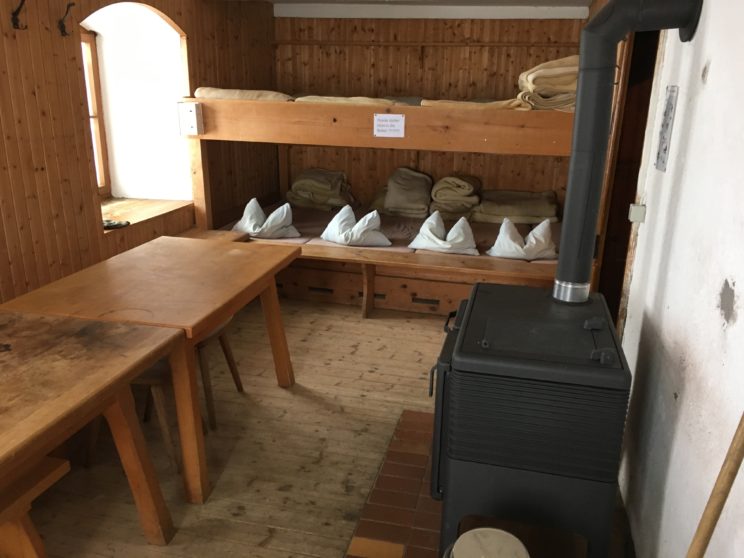 Gemütlich: Der Winterraum des Kärlingerhaus
