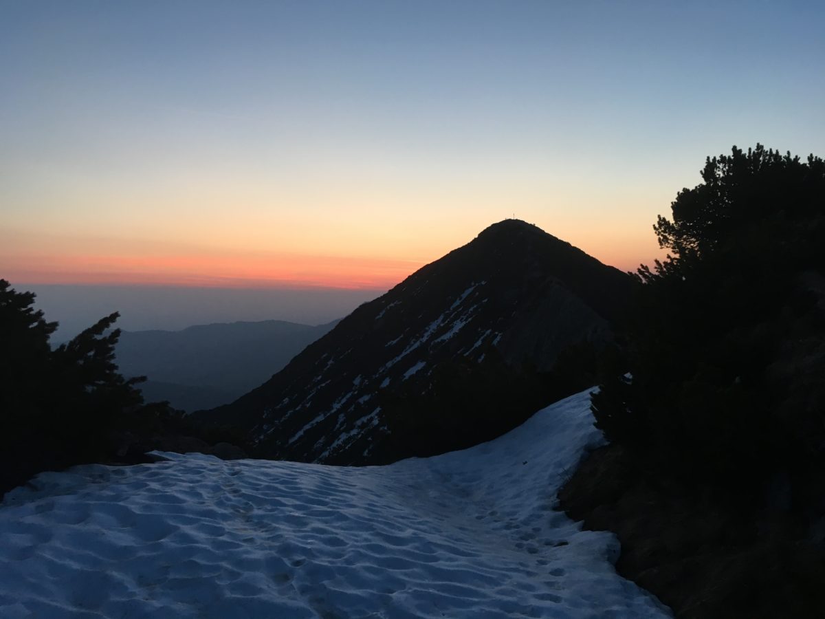 Sonnenaufgang auf der Brecherspitz am Spitzingsee