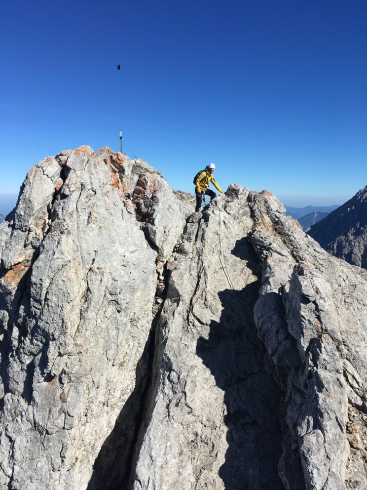 Der Klettersteig auf die Westliche Karwendelspitze