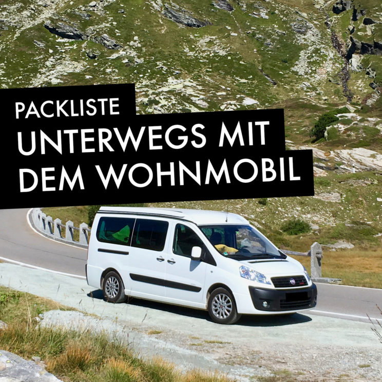 Packliste Wohnmobiltouren - Sommer