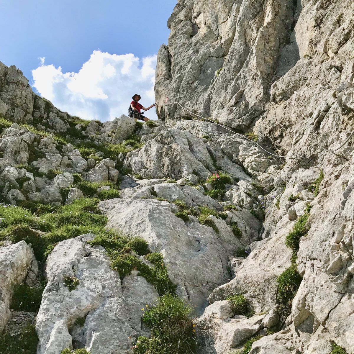 Im Hexensteig-Klettersteig