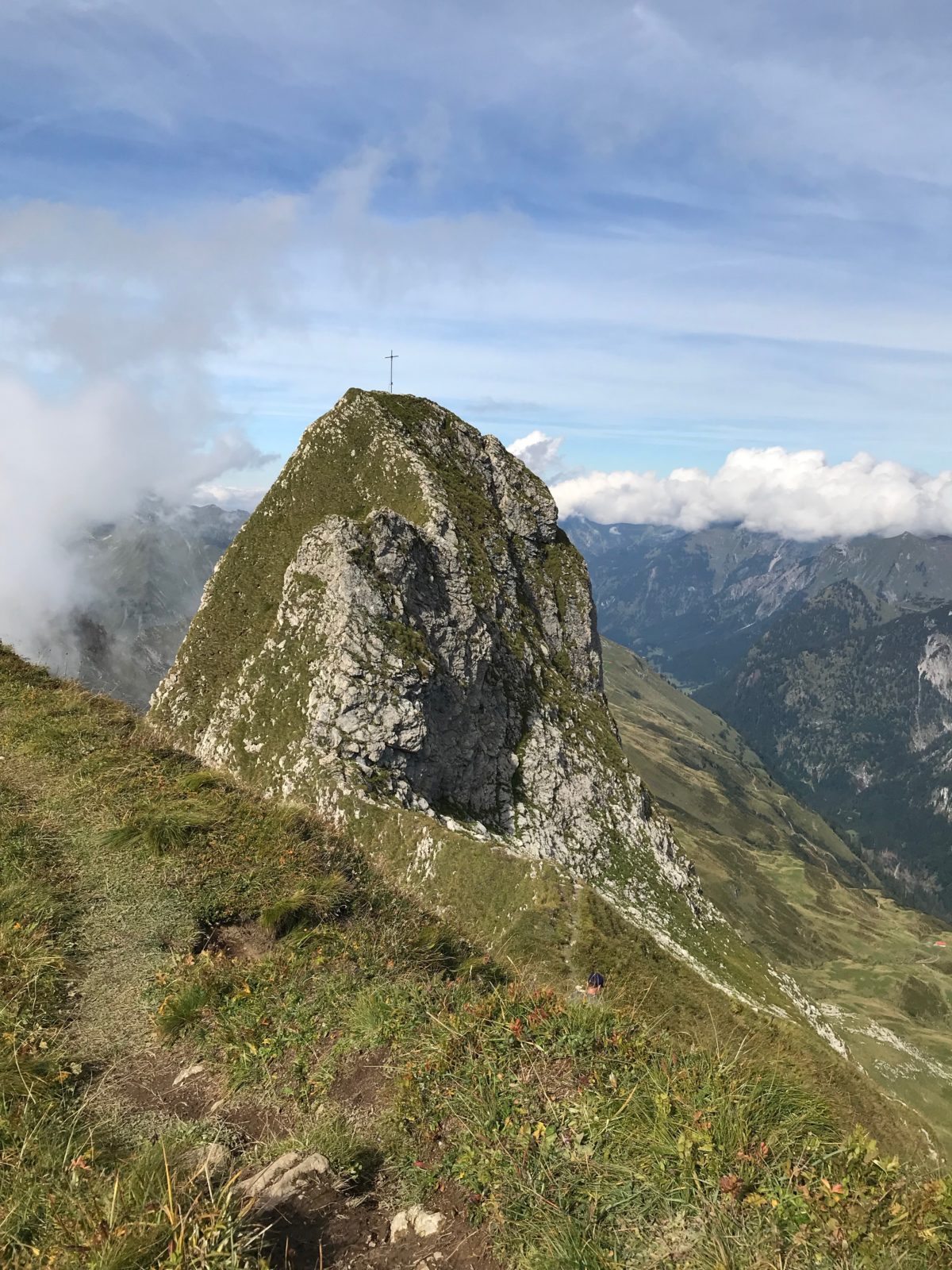 Der Schneck-Gipfel mit seiner Grat-Schneide