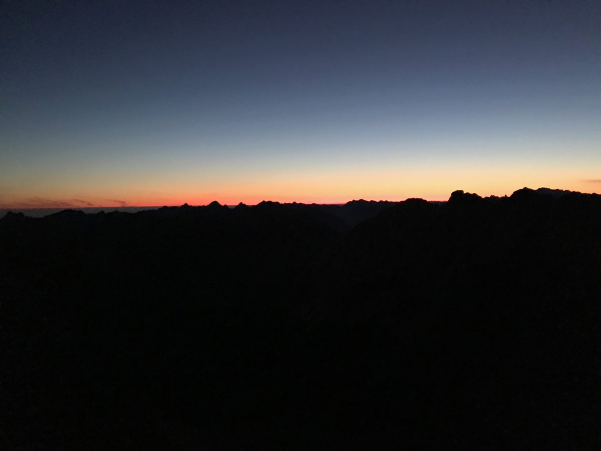 Sonnenaufgang an der Kreuzspitze