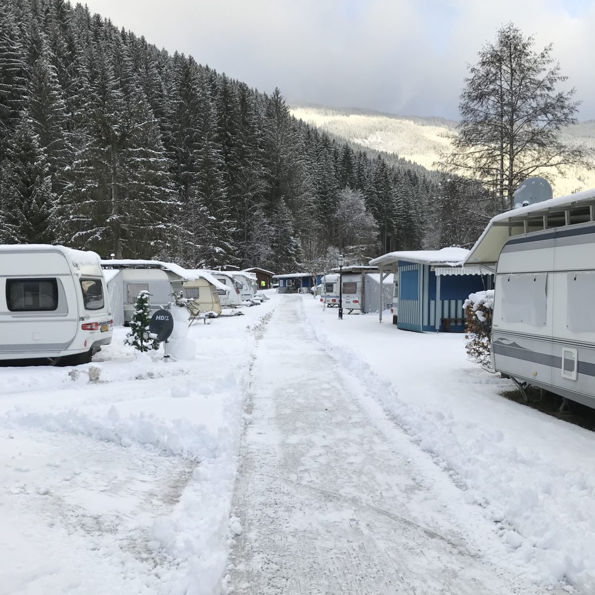 Winter am Campingplatz