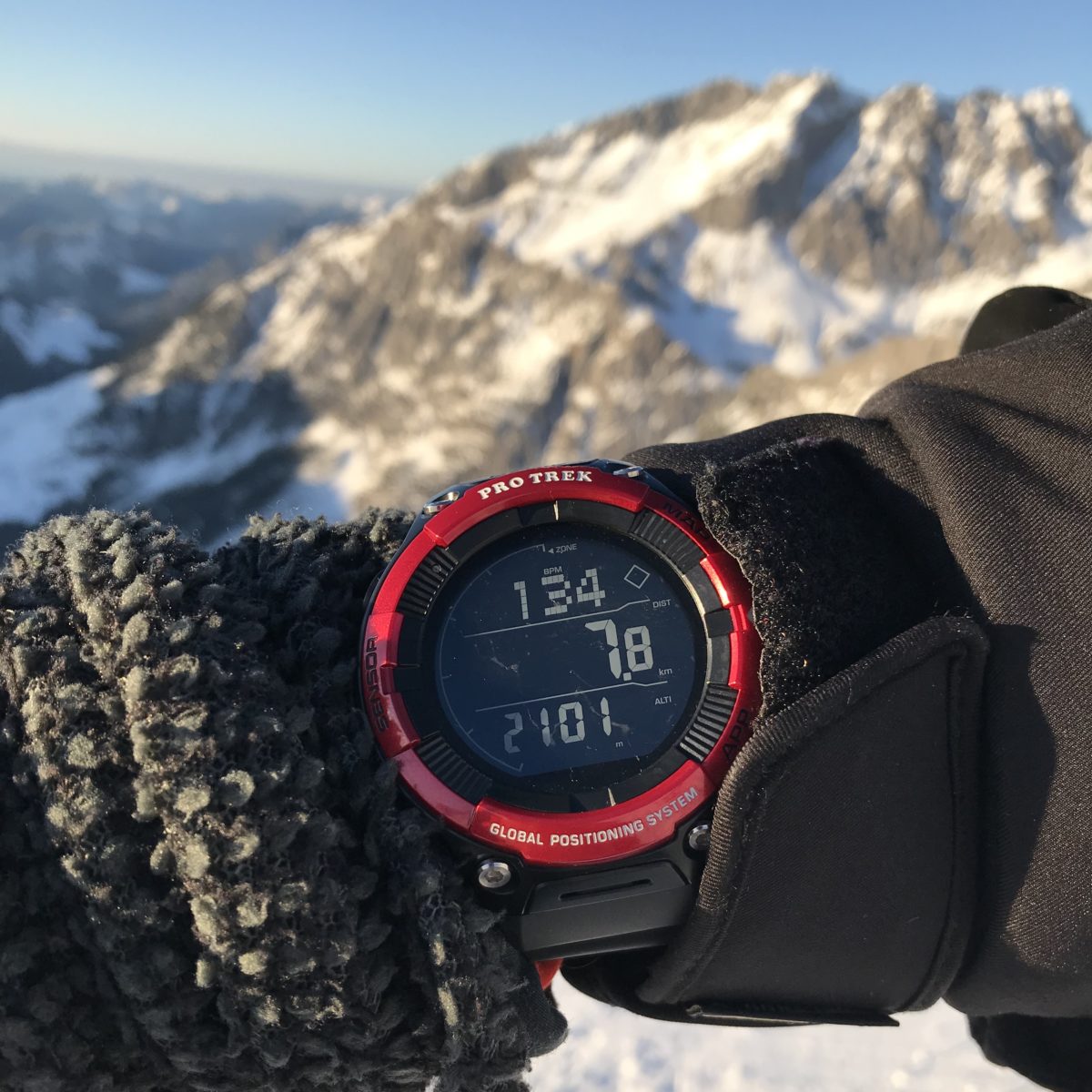 Die CASIO PRO TREK WSD F21HR auf Skitour im Steinernen Meer
